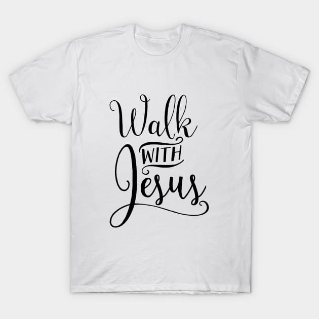 Walk With Jesus T-Shirt by christianshirts